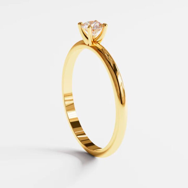 Anillo de compromiso en oro 18k ac004