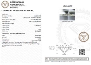 Diamante IGI 0.64 carat D VVS2