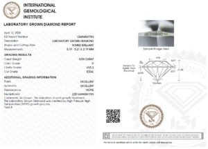 Diamante IGI 0.53 carat D VVS2